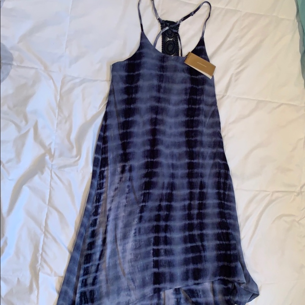 NWT Francesca’s blue tie dye summer dress